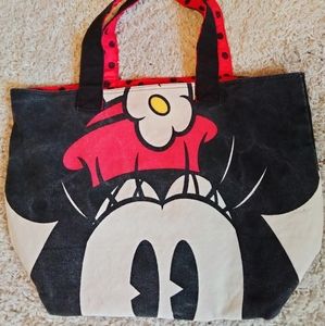 Vintage Mickey and Minnie Mouse shoulder tote bags 18x13